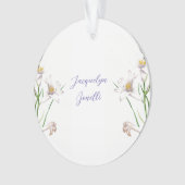 Floral Elegant Chic Cute Calligraphie Ajouter Nom (devant)