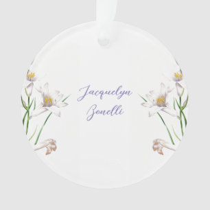 Floral Elegant Chic Cute Calligraphie Ajouter Nom