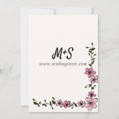 Floral Elegant Couple Wedding Invitation (Dos)