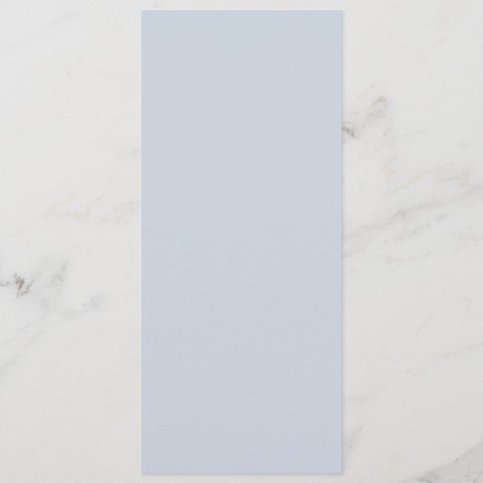 Floral Elegant Dusty Bleu Blanc Mariage Crest Menu (Dos)