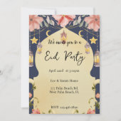 Floral Elegant Eid Party Eid Invitation Kaart (Voorkant)