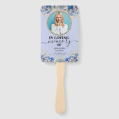 Floral Elegant Funeral Celebration of Life Handwaaier (Voorkant)