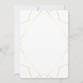 Floral Elegant Gold Entreprise Fête Invitation (Dos)