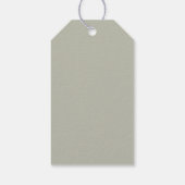 Floral Elegant groen crest bruiloft dank u Cadeaulabel (Achterkant)