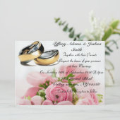 Floral élégant, invitations d'alliance (Debout devant)