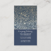 Floral Elegant maar modern Visitekaartje (Achterkant)