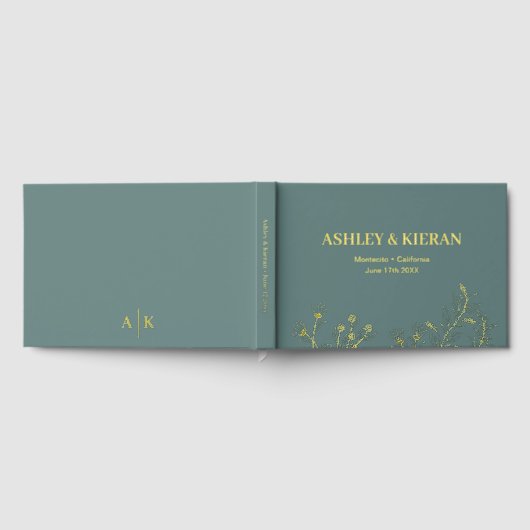 Floral Elegant Mariage Turquoise Foil (Complet)