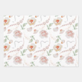 Floral Élégant Motif Joli Fleurs Feuille Oiseaux (Devant 3)