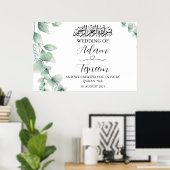 Floral Elegant musulman Mariage Poster (Bureau à domicile)