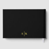 Floral Elegant noir et blanc Mariage huile (Verso)