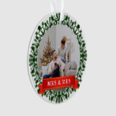 Floral Elegant Notre premier Noël en tant que Mr & (devant)