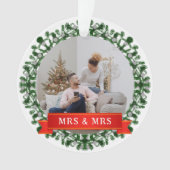 Floral Elegant Notre premier Noël en tant que Mr & (devant)