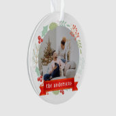 Floral Elegant Notre premier Noël en tant que Mr & (devant)