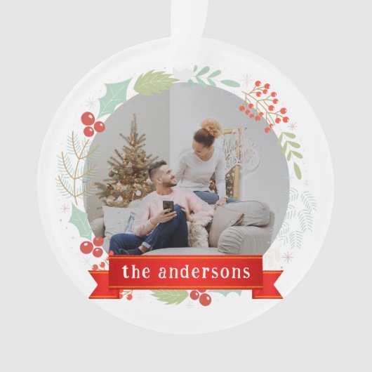 Floral Elegant Notre premier Noël en tant que Mr & (devant)