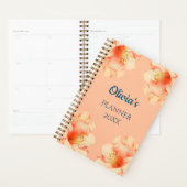 Floral Elegant Perzik Kleuren Planner (Display)