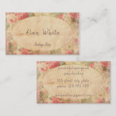 Floral  Elegant Rustic Boutique Visitekaartje (Voorkant / Achterkant)