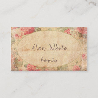 Floral Elegant Rustic Boutique Visitekaartje