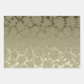 Floral Elegant Sage Green Modern Inpakpapier Vel (Voorkant 3)