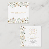 Floral Elegant Visitekaartje (Voorkant / Achterkant)
