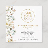 Floral Elegant Visitekaartje (Achterkant)