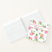 Floral Élégant Votre Nom Script Rose Roses Journal (Intérieur)