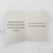 Floral Elegant Wedding Invitation with Couples. (Intérieur)