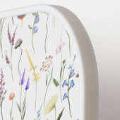 Floral Elegant Wildflowers Botanical Pattern Pickleball Paddle (Links Detail)