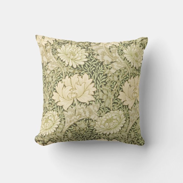 Floral Elegant William Morris Art Pillow Kussen (Voorkant)