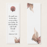 Floral Élégante Bible Spirituelle Verse Signet