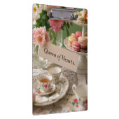 Floral elegante theekopje koningin van de harten klembord (Rechts)