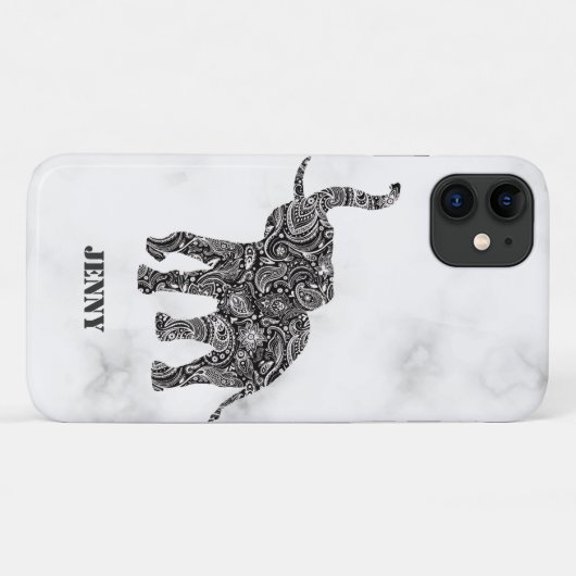 Floral Elephant Case-Mate iPhone Case (Achterkant (horizontaal))