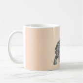 Floral Elephant met naam Koffiemok (Links)