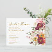 FLORAL Embrace Matrimony Vrijgezellenfeest Kaart (Staand voorkant)