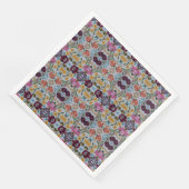 Floral Embroidery Pattern met prachtige bloemen Servet (Hoek)