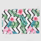 Floral en Chevron Golfhanddoek