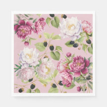 Floral en Dot Moederdag servet