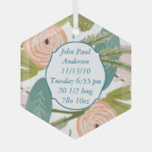 Floral en fauna glas ornament (Voorkant)