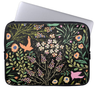 Floral en glamour naadloze zomerkleur laptop sleeve