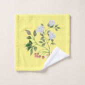 Floral en jaune mellow (Gant de toilette)