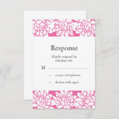 Floral en Moderne RSVP (Voorkant / Achterkant)