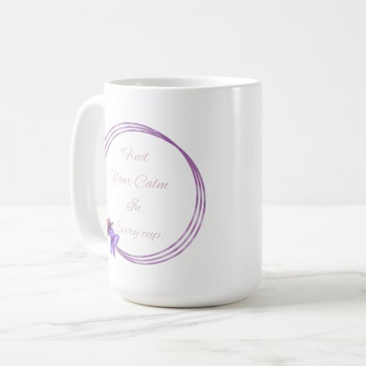 Floral en Quotation mok design (Voorkant links)