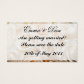 Floral enregistrer la carte de profil de date (Dos)