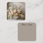 Floral ensoleillé | Chic | Boho | Carte de visite (Devant / Derrière)