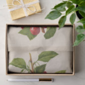 Floral Ephemera Decoupage Rode Kersen Tissuepapier (Geschenk)