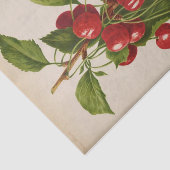 Floral Ephemera Decoupage Rode Kersen Tissuepapier (Detail)