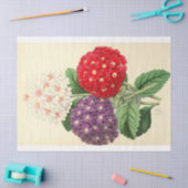 Floral Ephemera Decoupage Roze Wit Paarse Tissuepapier (Craft)