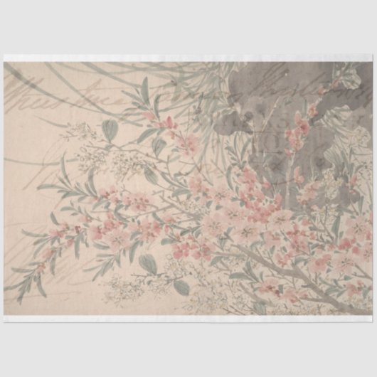 Floral Ephemera-meubelpapier Tissuepapier (Voorkant)