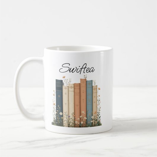 Floral Eras "Swiftea" Accent Café Mug [Taylor er (Gauche)