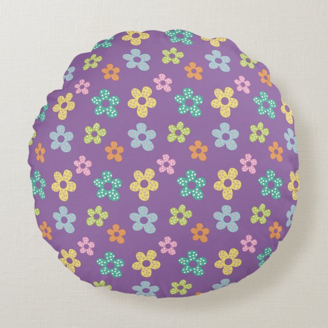 Floral Essence Ronde Kussen (Voorkant)