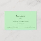 Floral et Carte de visite féminine (Dos)